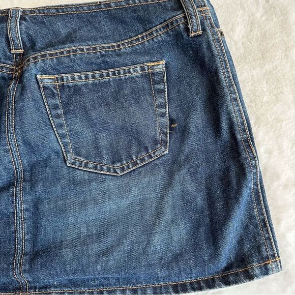 Abercrombie & Fitch Y2K Denim Mini Skirt Size 4 - Picture 7 of 9